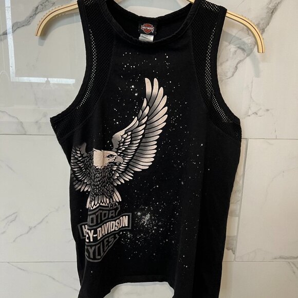 Harley-Davidson, Tank Top, Size: M, Black, White - Picture 1 of 5